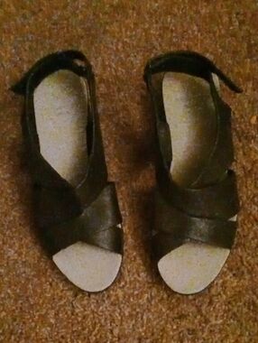 Women’s Black Heeled Sandal Boots